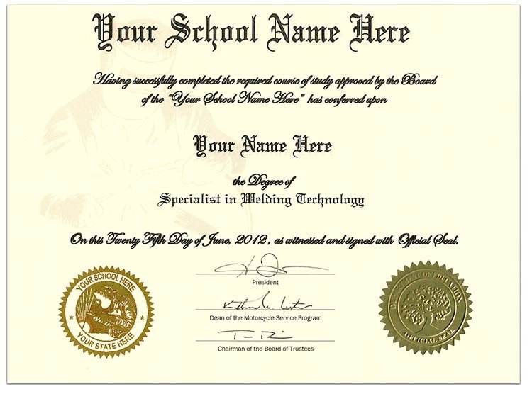 Order Fake Welding Certificate Online Diplomas And More